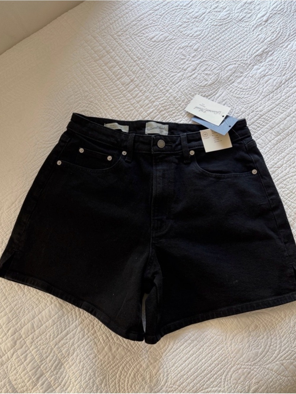 Universal Thread Black High-Rise Denim Shorts